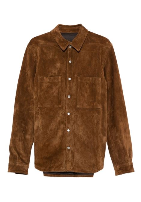 giacca consordians outershirt uomo castagna RICK OWENS | RU02E1744 LCS134